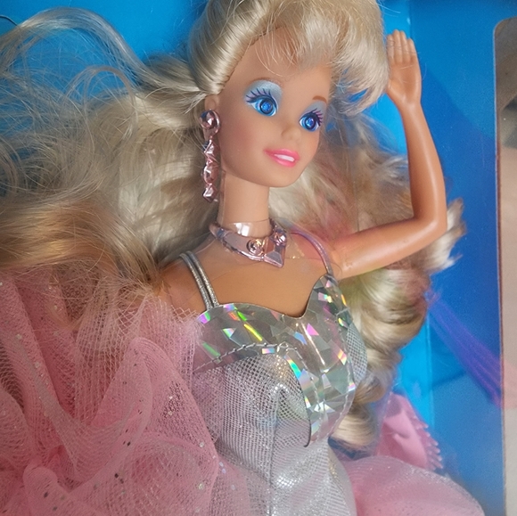 Set of 2: Barbie and Ken Sparkle Eyes, 1991, Barbie Slarkle Eyes, Ken, Doll - Picture 4 of 10